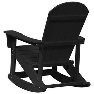 Adirondack Schaukelstühle 2er Set Schwarz
