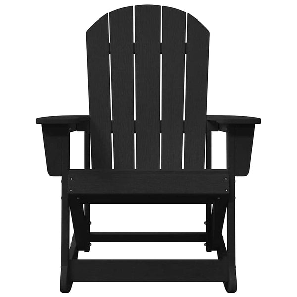 Adirondack Schaukelstühle 2er Set Schwarz
