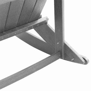Adirondack Schaukelstühle 2er Set Hellgrau
