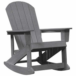 Adirondack Schaukelstühle 2er Set Hellgrau