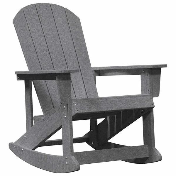 Adirondack Schaukelstühle 2er Set Hellgrau
