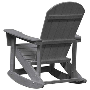 Adirondack Schaukelstühle 2er Set Hellgrau