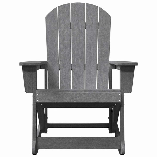 Adirondack Schaukelstühle 2er Set Hellgrau