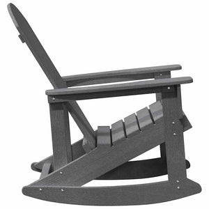 Adirondack Schaukelstühle 2er Set Hellgrau
