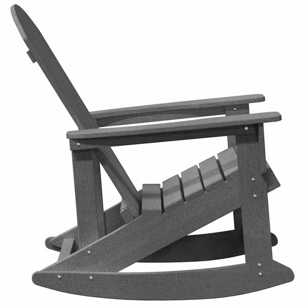 Adirondack Schaukelstühle 2er Set Hellgrau