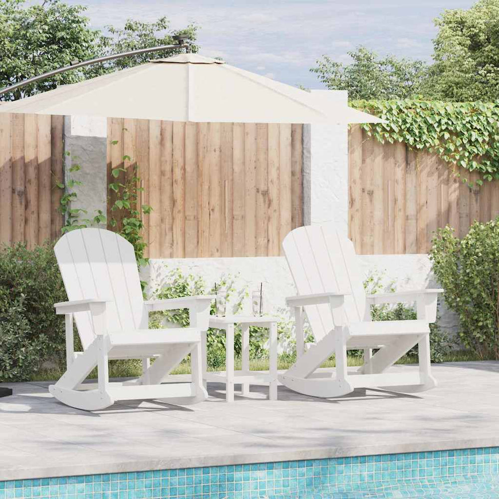 3-teiliges Garten Lounge Set Weiß