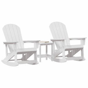 3-teiliges Garten Lounge Set Weiß