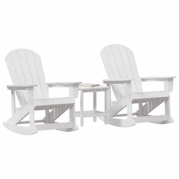 3-teiliges Garten Lounge Set Weiß