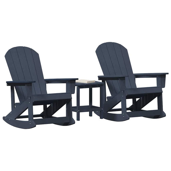 Marineblaues Garten Lounge Set 3-teilig