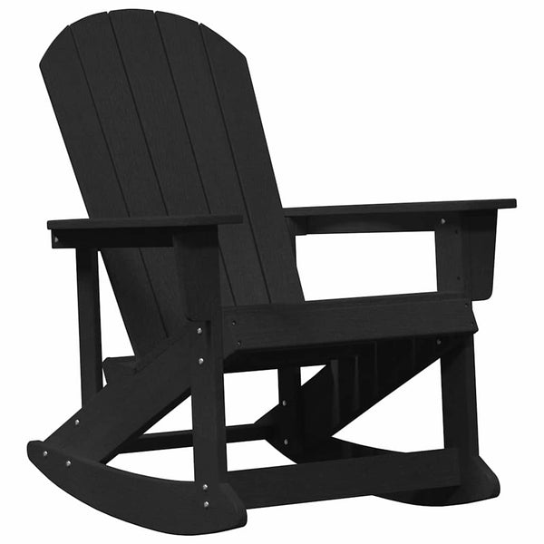 3-teiliges Garten Lounge Set Schwarz