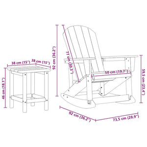 3-teiliges Garten Lounge Set Schwarz