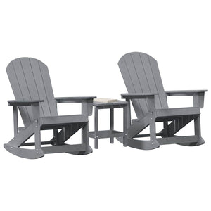 3-teiliges Garten-Lounge-Set Hellgrau