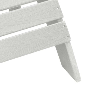 Gartenstühle 2er Set Weiß Polyethylen