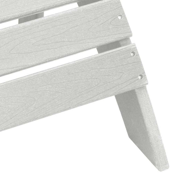 Gartenstühle 2er Set Weiß Polyethylen