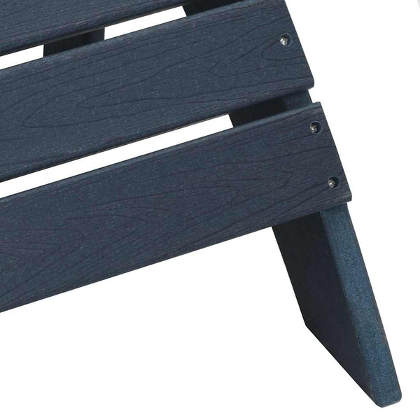 Gartenstühle 2er Set Marineblau Polyethylen