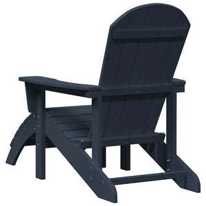 Gartenstühle 2er Set Marineblau Polyethylen