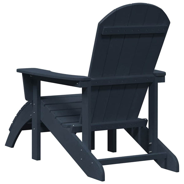 Gartenstühle 2er Set Marineblau Polyethylen