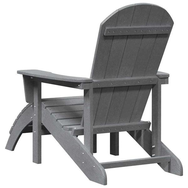 Gartenstuhl 2er Set Hellgrau Polyethylen