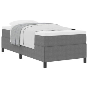 Boxspringbett Hellgrau 80x200 Cordstoff