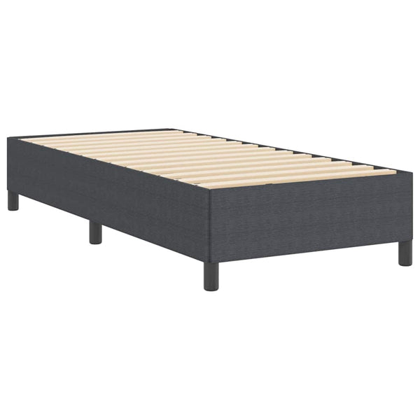 Boxspringbett Dunkelgrau 80x200 cm Cordstoff