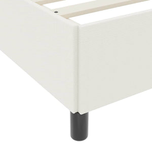 Boxspringbett Creme 80x200 cm Cordstoff