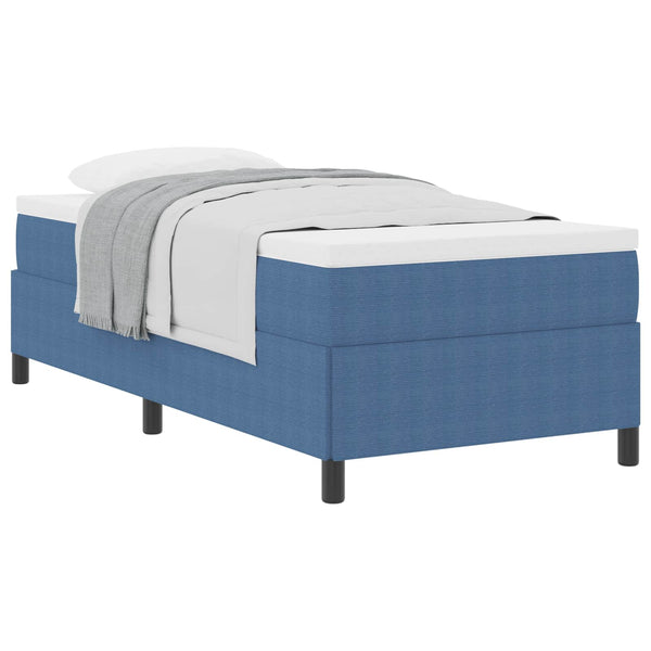 Boxspringbett Blau 80x200 cm Cordstoff