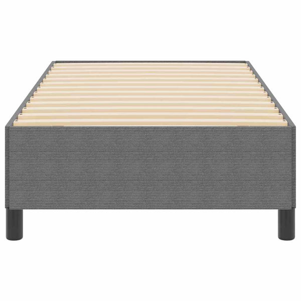 Boxspringbett Hellgrau 90x190 cm Cordstoff