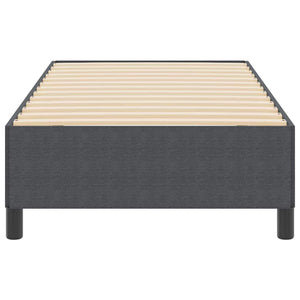Boxspringbett Dunkelgrau 90x190 cm Cordstoff