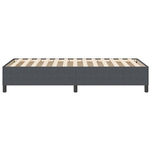 Boxspringbett Dunkelgrau 90 x 200 cm mit Cordstoffbezug