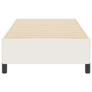 Boxspringbett Creme 90x200 cm Cordstoff