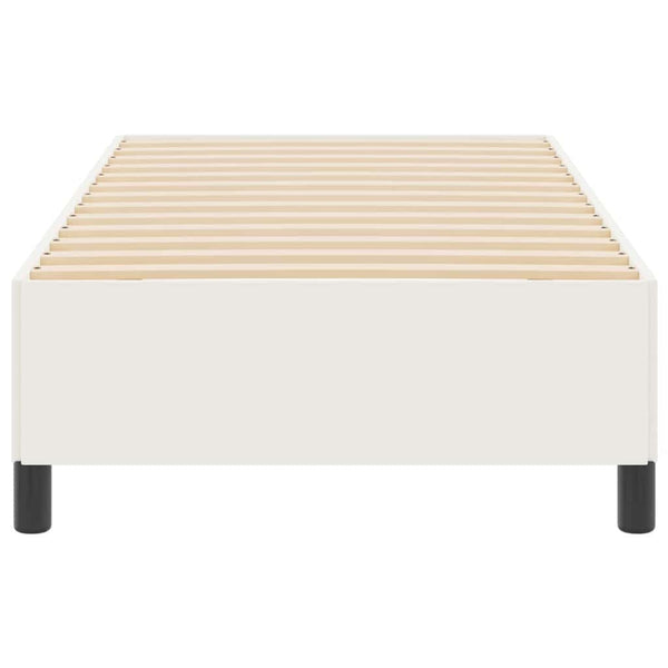 Boxspringbett Creme 90x200 cm Cordstoff