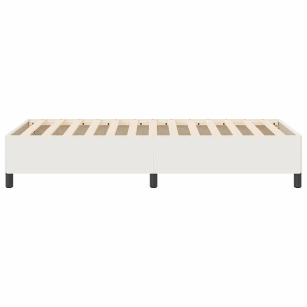 Boxspringbett Creme 90x200 cm Cordstoff