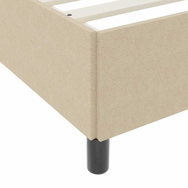 Boxspringbett 90x200 cm Grau-Grün Cordstoff