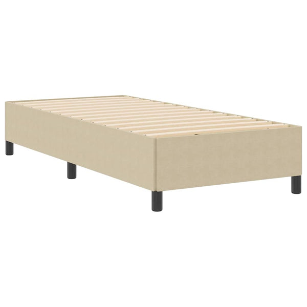 Boxspringbett 90x200 cm Grau-Grün Cordstoff