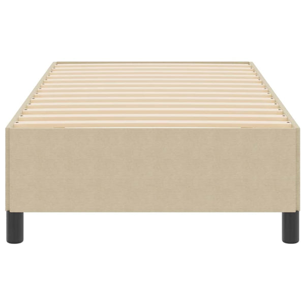 Boxspringbett 90x200 cm Grau-Grün Cordstoff