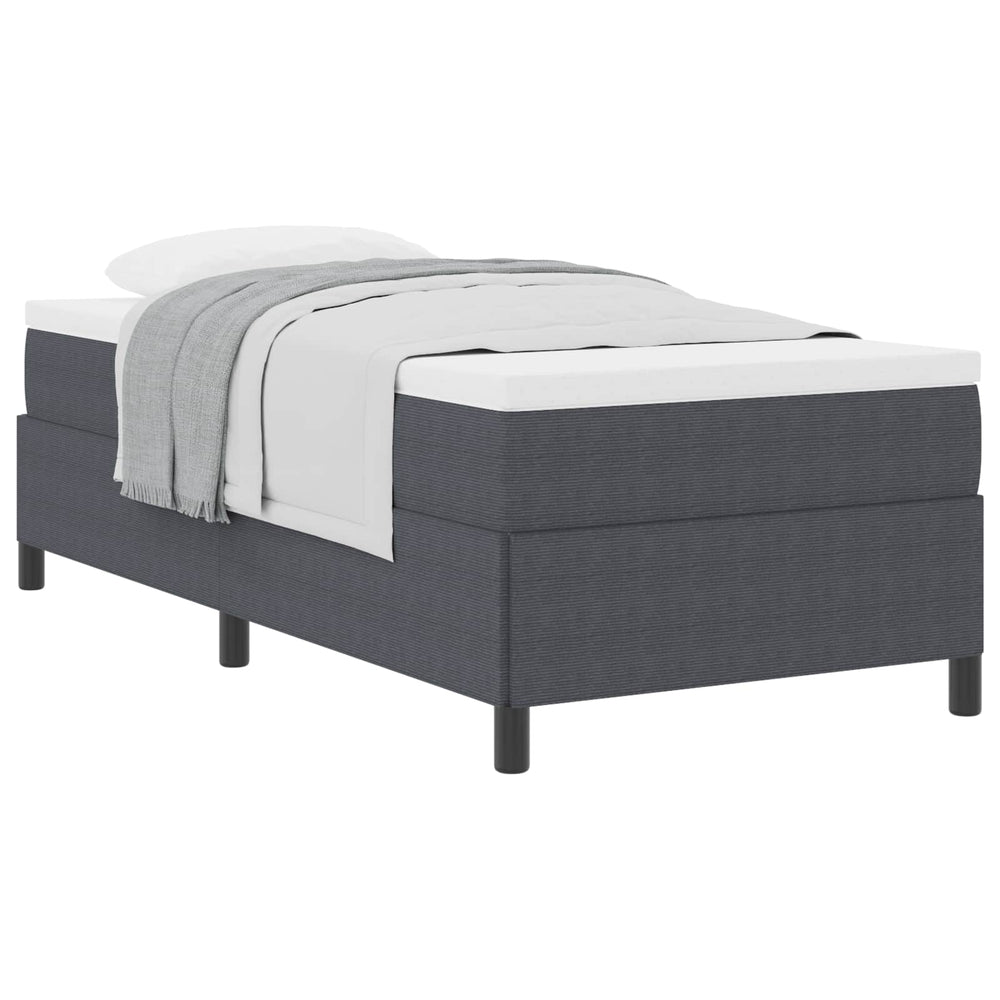 Boxspringbett Dunkelgrau 100x200 cm