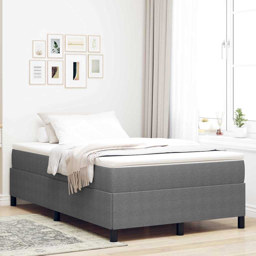 Boxspringbett Hellgrau 120x190 cm Cordstoff