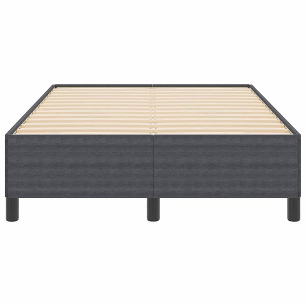 Boxspringbett Dunkelgrau 120x190 cm Cordstoff