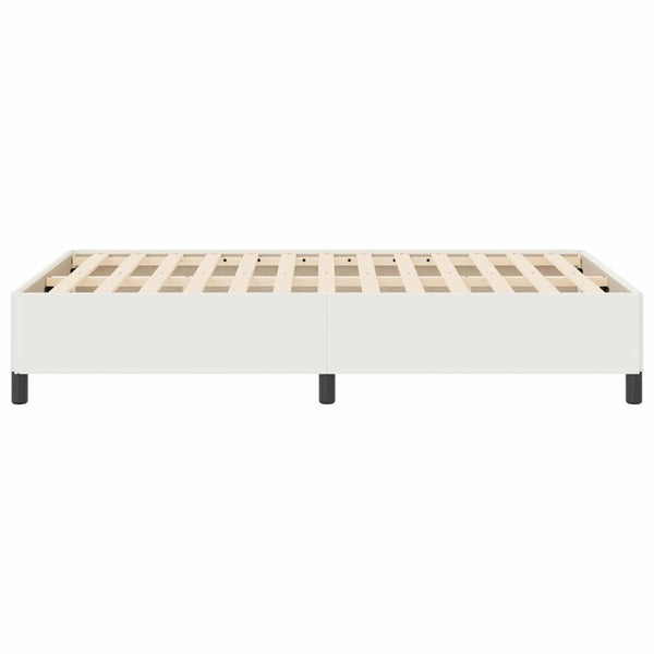 Boxspringbett Creme 120x190 cm Cordstoff
