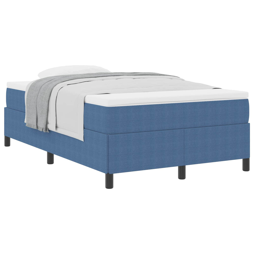 Boxspringbett Blau 120x190 cm Cordstoff
