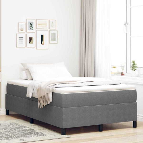 Boxspringbett Hellgrau 120x200 cm Cordstoff