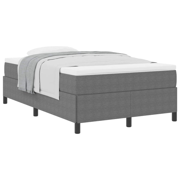 Boxspringbett Hellgrau 120x200 cm Cordstoff
