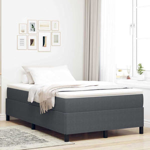 Boxspringbett Dunkelgrau 120x200 cm Cordstoff