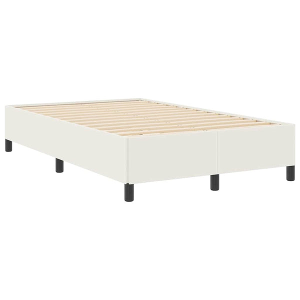 Boxspringbett Creme 120x200 cm Cordstoff