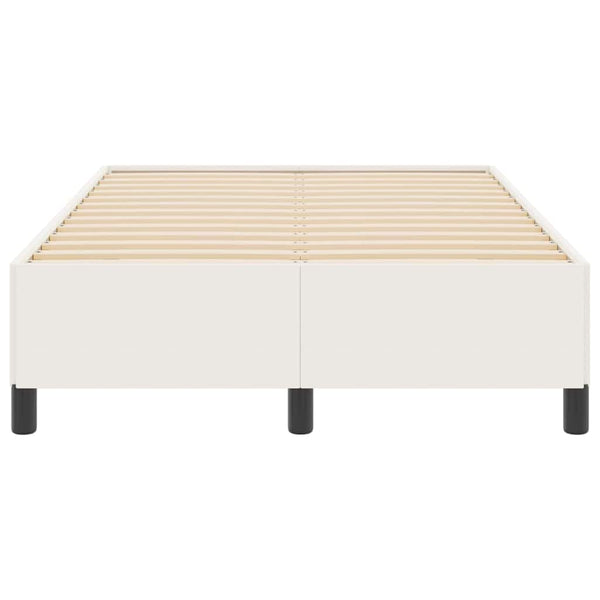 Boxspringbett Creme 120x200 cm Cordstoff