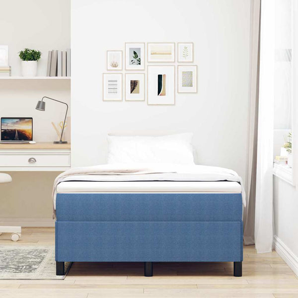 Boxspringbett Blau 120x200 cm Cordstoff