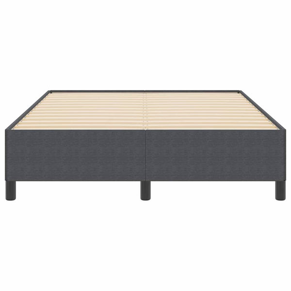 Boxspringbett Dunkelgrau 140x190 cm Cord