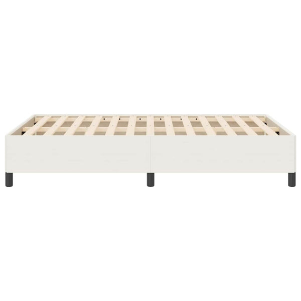 Boxspringbett Creme 140x190 cm Cordstoff
