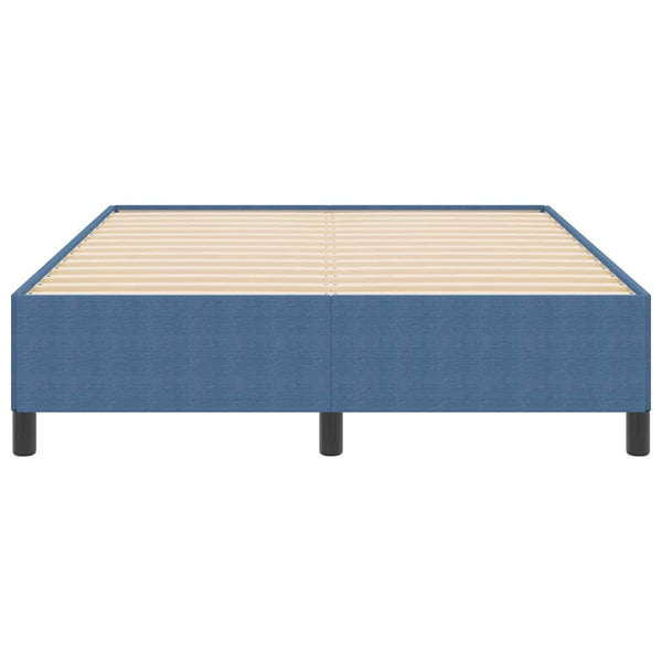 Boxspringbett Blau 140x190 cm Cordstoff