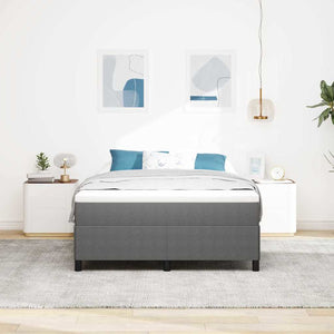 Boxspringbett 140x200 cm Hellgrau Cord